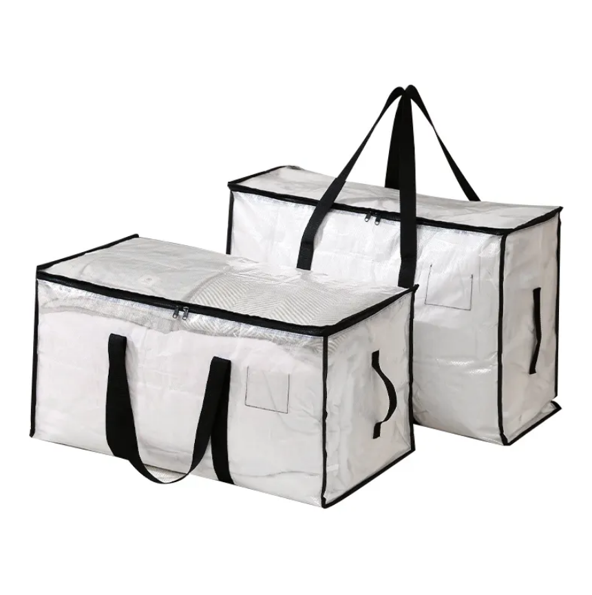 Комплект сумок для транспортування та зберігання речей 90 л 2 шт. Прозорий
