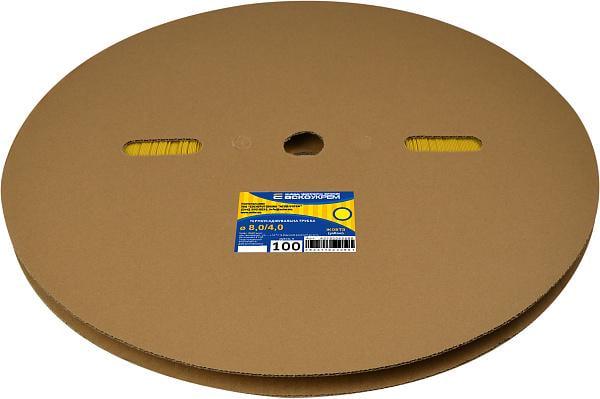 Трубка термоусадочная АСКО-УКРЕМ 8/4 мм 100 м Желтый (28685265)