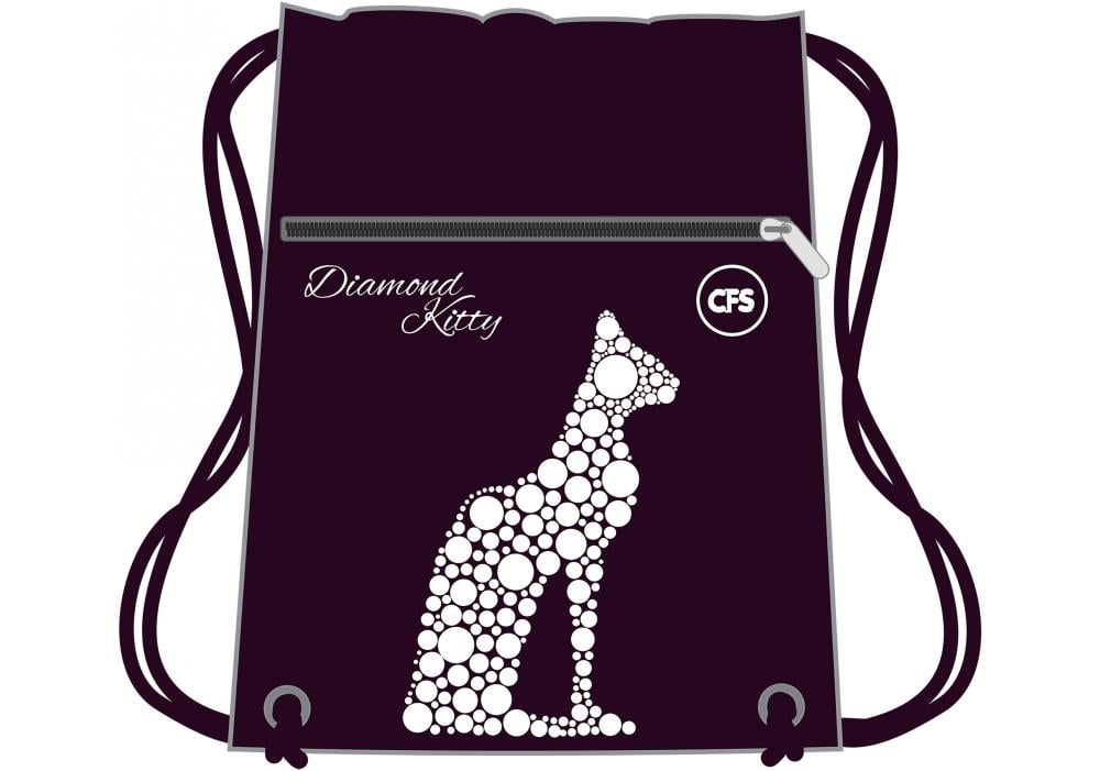 Сумка для обуви Cool For School Diamond Kitty с молнией 44х35 см (CF85745)
