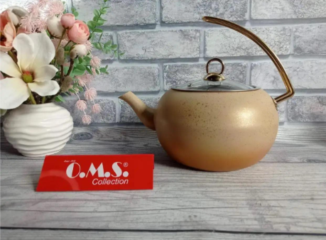 Чайник OMS 8211-XL с гранитным антипригарным покрытием с индукцией 3 л Cream - фото 4 Чайник OMS 8211-XL с гранитным антипригарным покрытием с индукцией 3 л Cream - фото 4