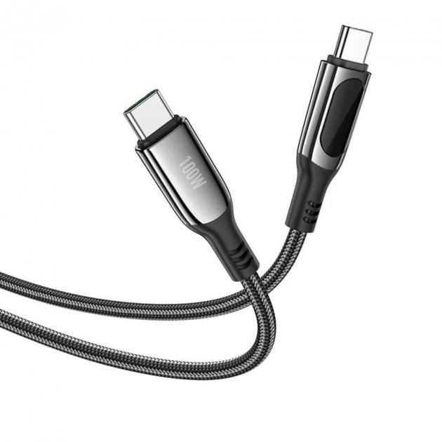 Кабель для зарядки телефона Hoco S51 Type-C Extreme Charging Data Cable 120 см Черный - фото 4