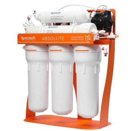 Фильтр обратного осмоса Ecosoft Absolute с минерализатором с помпой на станине (MO675MPSECO)