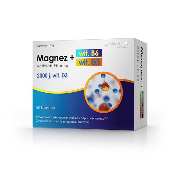 Витаминно-минеральный комплекс для спорта Activlab Magnez + Vit B6 50 Caps