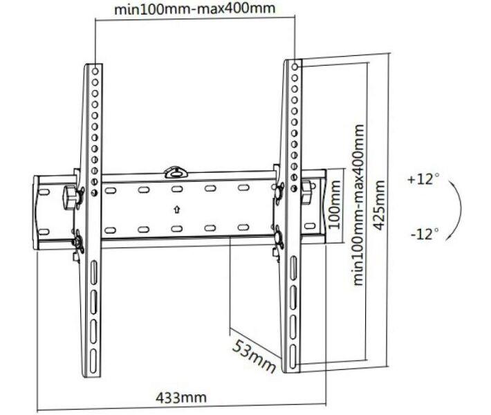 Крепление для телевизора Brateck KL21G-44T (12638980) - фото 2