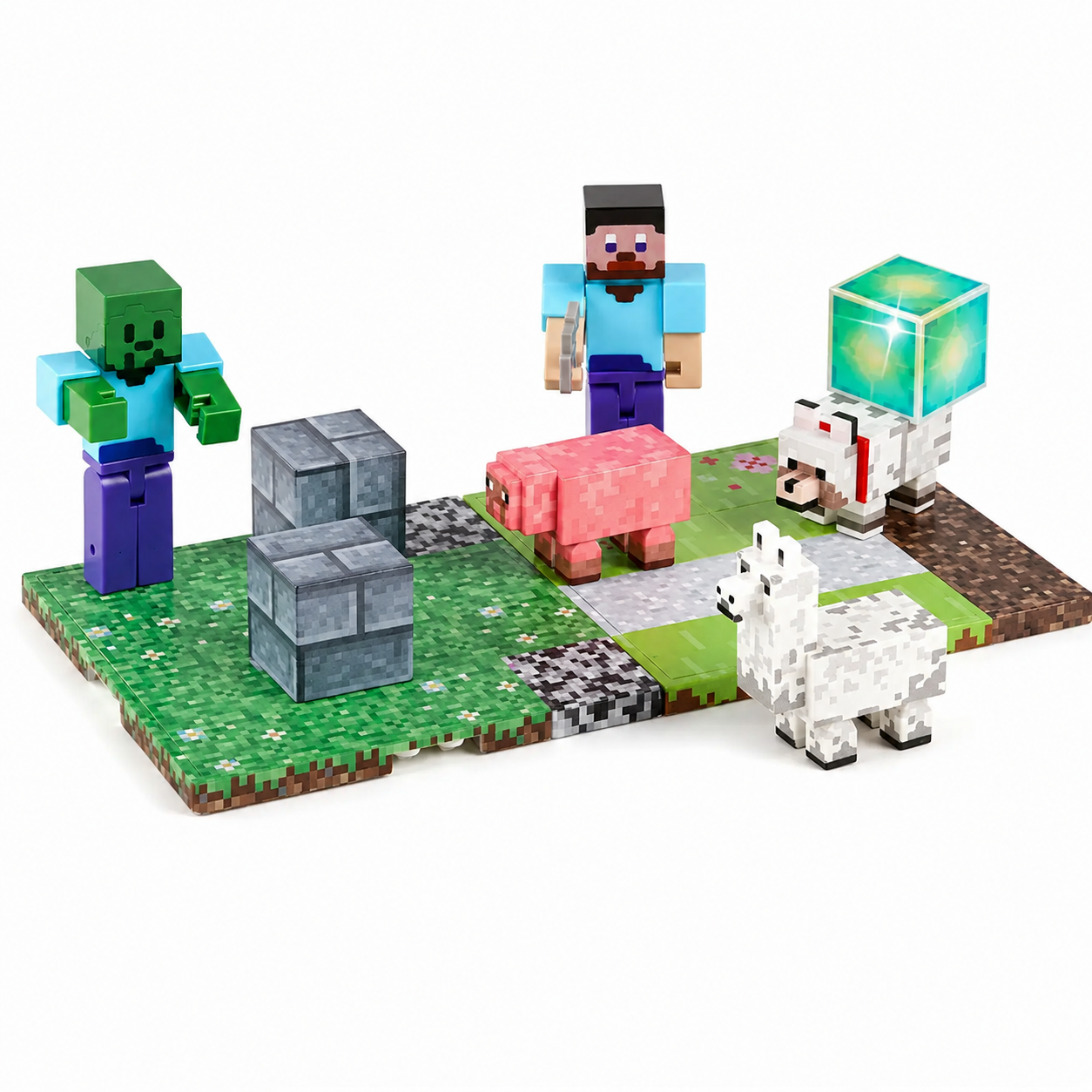 Конструктор магнитный Minecraft с фигурками и мобами Guard Zombie (3128476984)