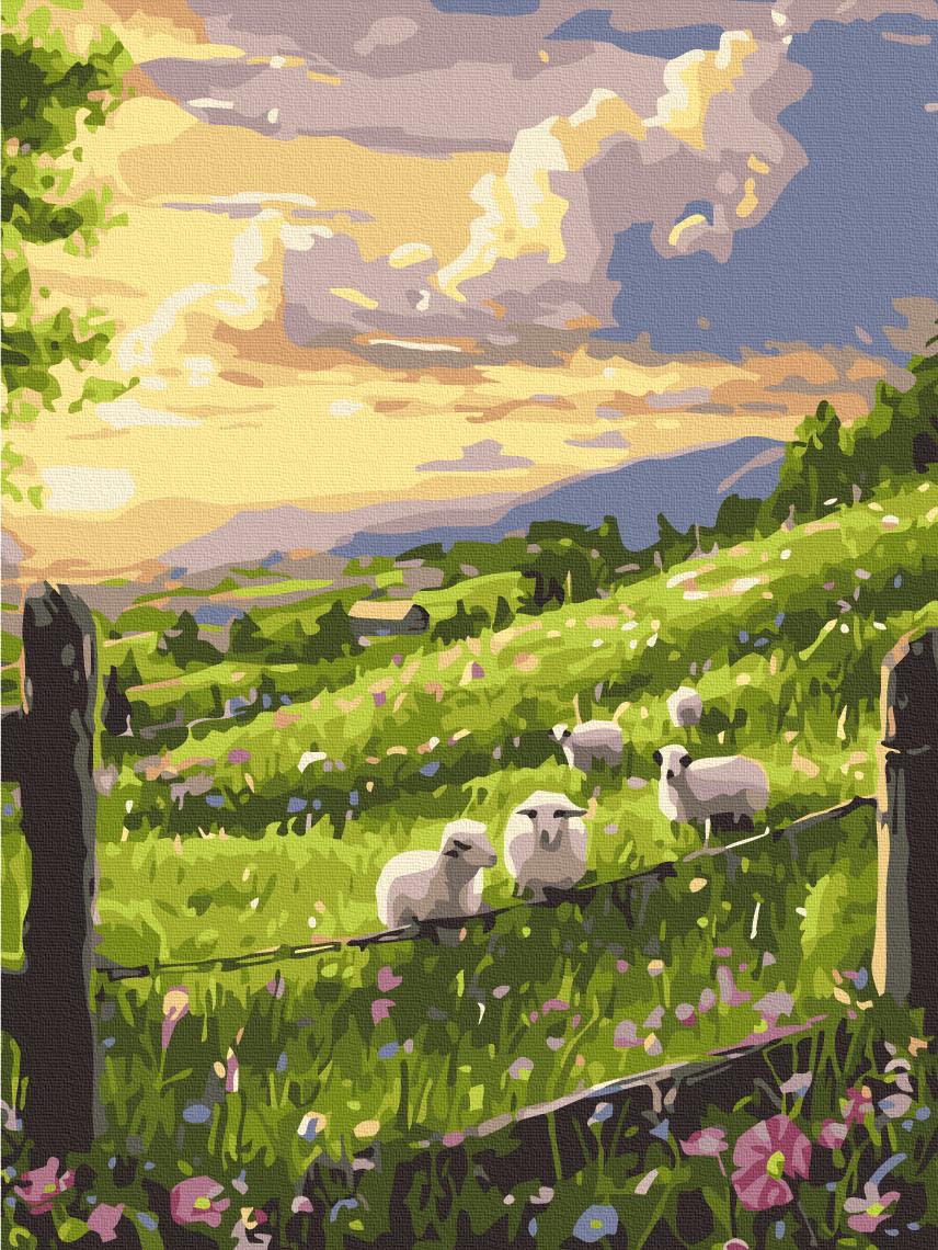 Картина по номерам Brushme Весенняя лужайка 30x40 см (RBS54293)