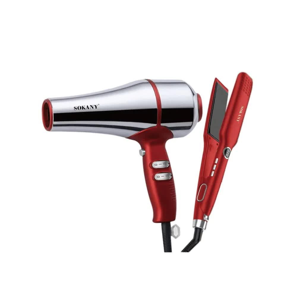 Набор для укладки волос Sokany SK-14035 2в1 фен/утюг (31797965)
