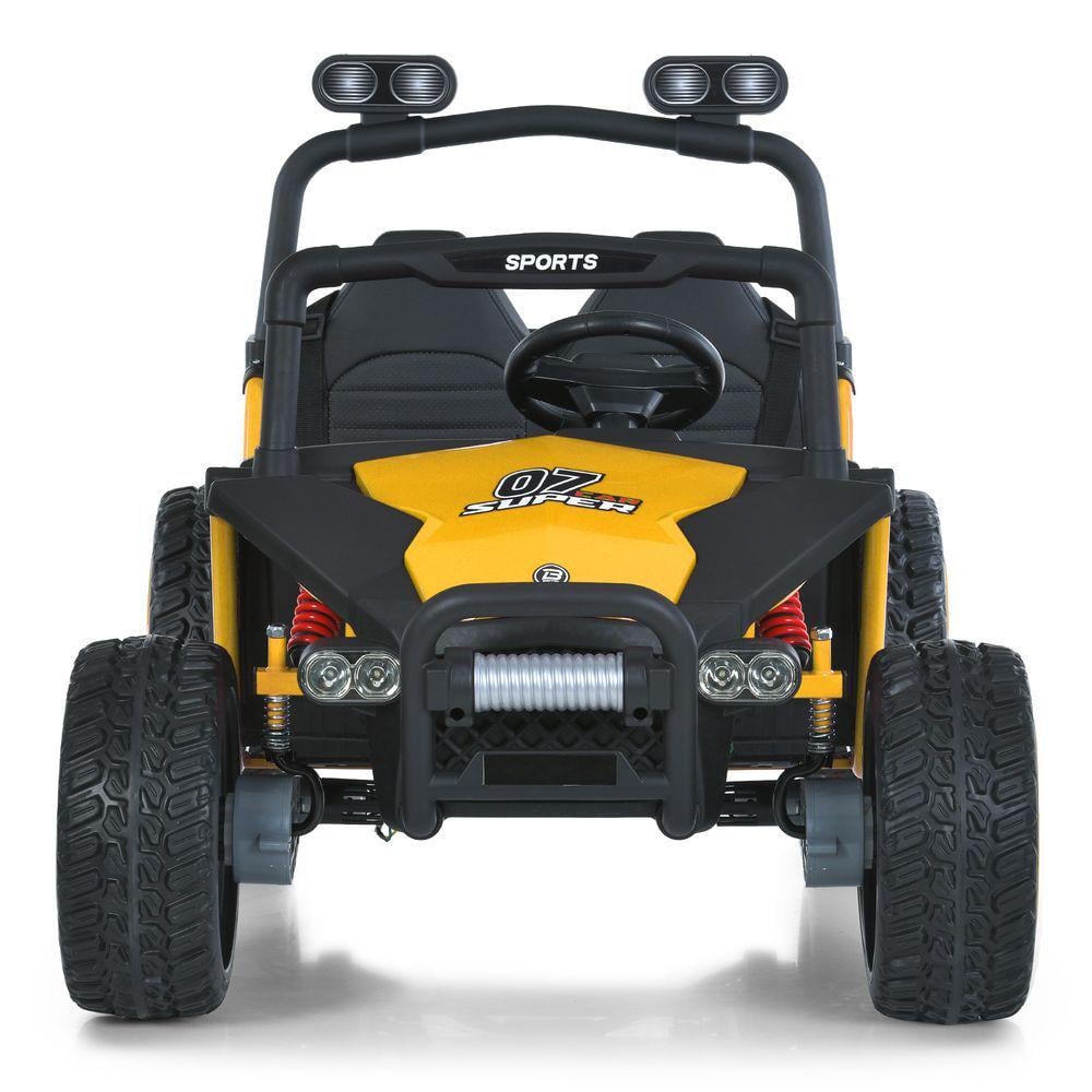 Детский электромобиль двухместный Bambi Jeep M 6207EBLR 4W Желтый - фото 2 Детский электромобиль двухместный Bambi Jeep M 6207EBLR 4W Желтый - фото 2