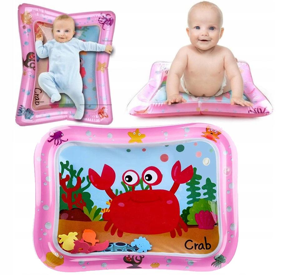 Развивающий игровой коврик для детей BABY Water Play Mat Краб водный надувной 69х50 см Розовый (1000-38823) - фото 2 Развивающий игровой коврик для детей BABY Water Play Mat Краб водный надувной 69х50 см Розовый (1000-38823) - фото 2