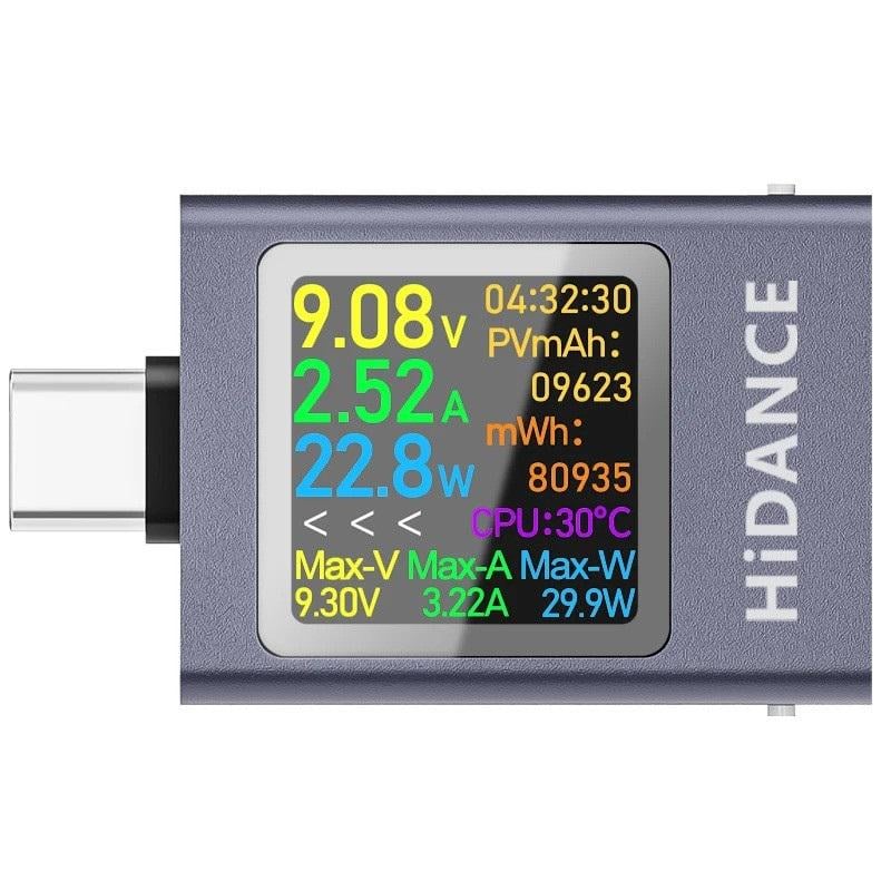 Тестер ATORCH HDC-085 USB 13-в-1 мультиметр/амперметр/вольтметр Type-C (00-00029466) Тестер ATORCH HDC-085 USB 13-в-1 мультиметр/амперметр/вольтметр Type-C (00-00029466)