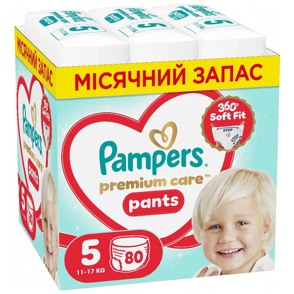 Подгузники Pampers Premium Care Pants р. 5 11-17 кг 80 шт. (8006530320153)