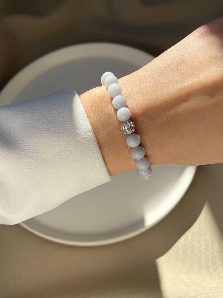 Браслет из аквамарина с бусами (4913) Браслет из аквамарина с бусами (4913)