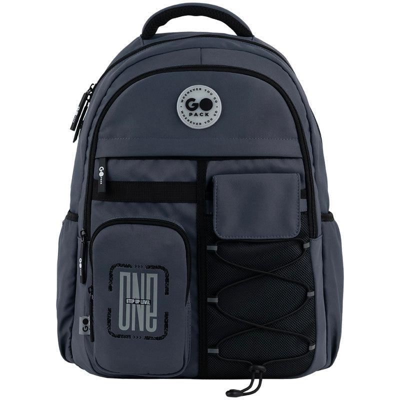 Рюкзак GoPack Education Teens 46x32x19 см 21 л Темно-серый (GO26-184L-4)