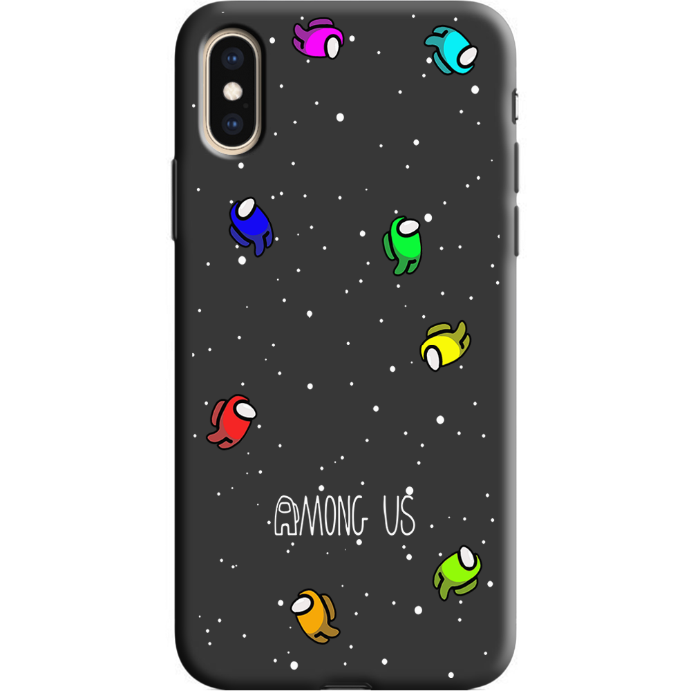 Чехол Boxface iPhone XS Among Us Invisible Черный силикон (35413-bk76-38046)