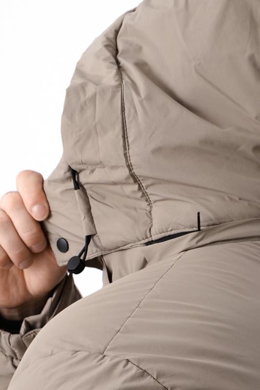 Куртка зимова чоловіча з кишенями та відстібним капюшоном Носи Своє р. 48 Бежевий (16243) - фото 6