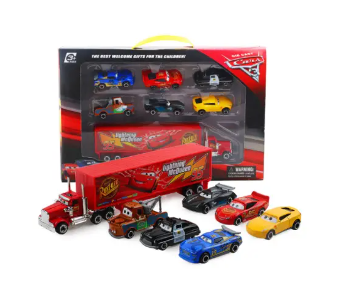 Набор игрушечных машинок Lightning McQueen из 7 шт. (12651190) - фото 5