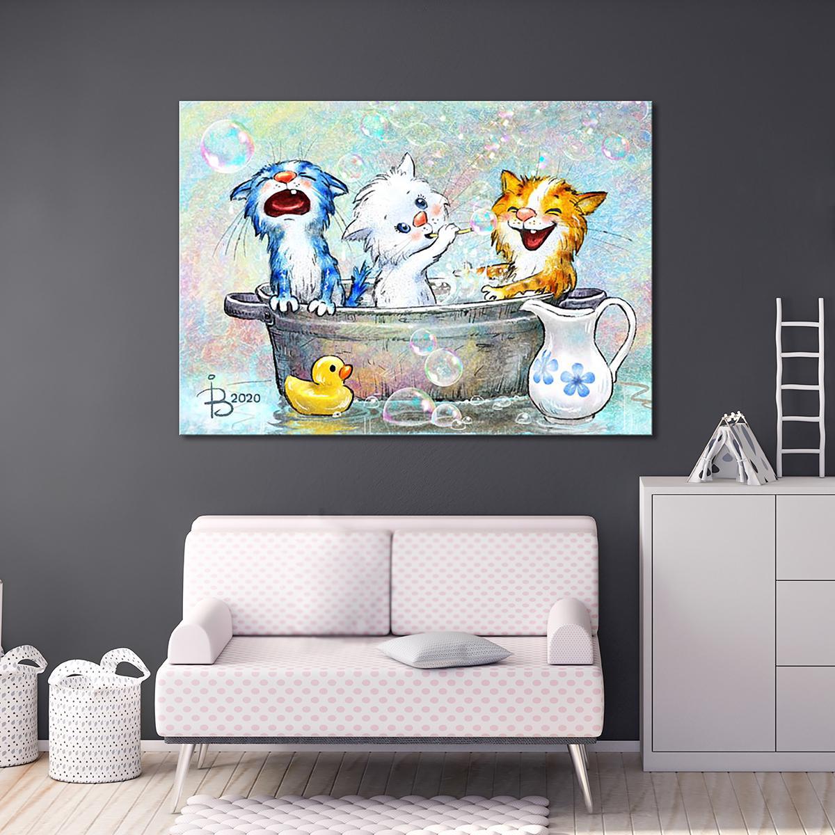 Модульная картина Купание 1 модуль 50x75 см