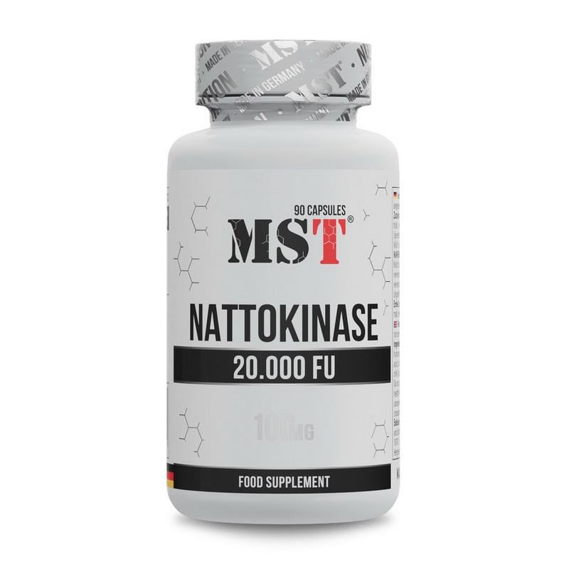 Наттокиназа 2000 FU из ферментированной сои MST Nattokinase 100 mg 90 капс.
