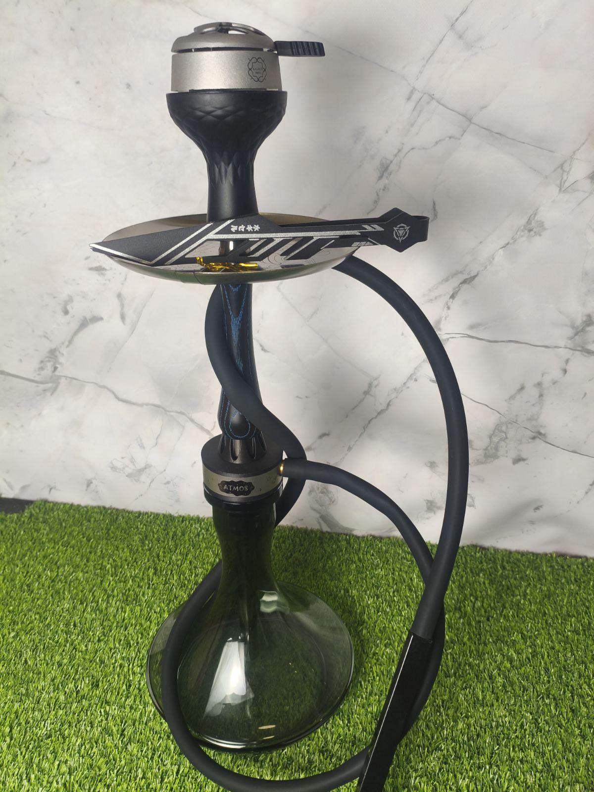 Кальян Atmos Wood Steel 49 см Blue (37668058)