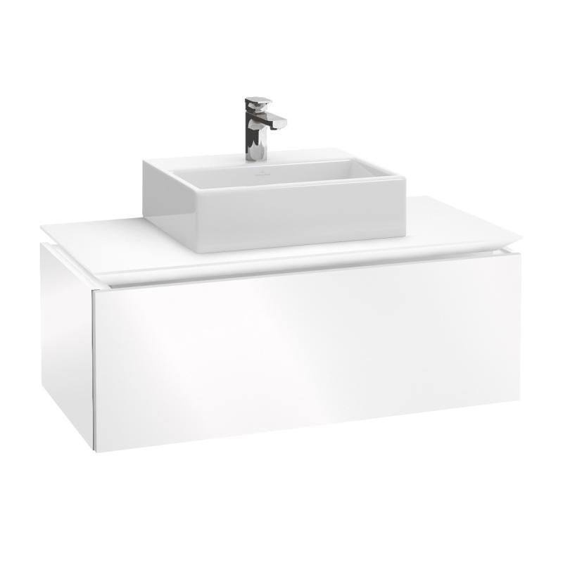 Тумба під умивальник підвісна Villeroy&Boch LEGATO B10500DH 100x50x38 см Білий (71371)