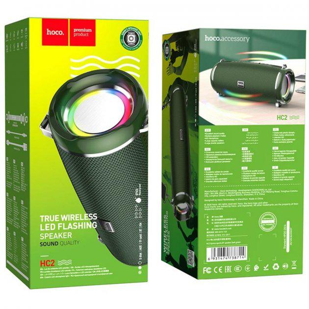 Колонка портативна Bluetooth Hoco HC2 Xpress Sports BT Speaker Dark Green - фото 4