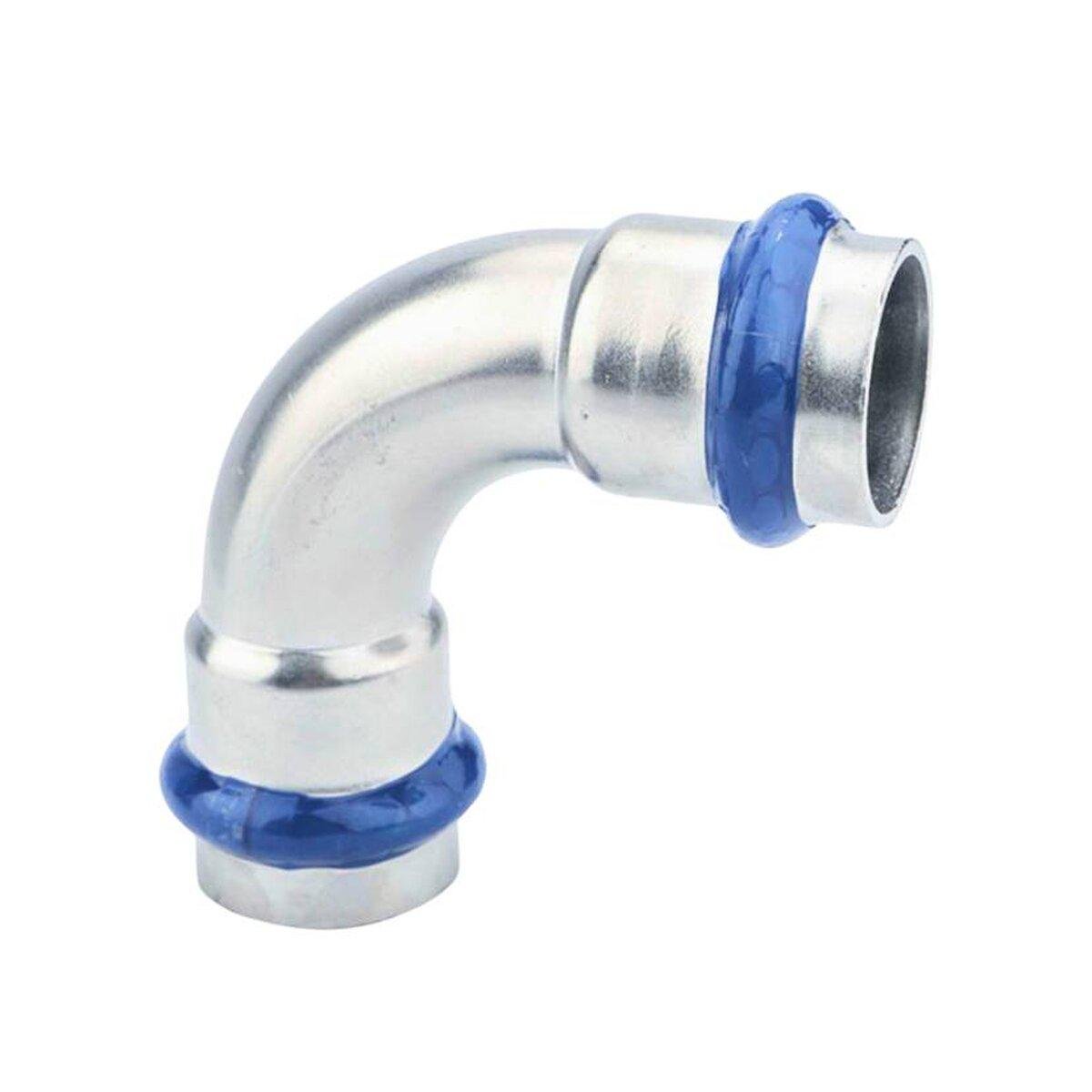 Кутник ASG INOX тип V press steel d 18 мм 90° (SW-99405) Кутник ASG INOX тип V press steel d 18 мм 90° (SW-99405)