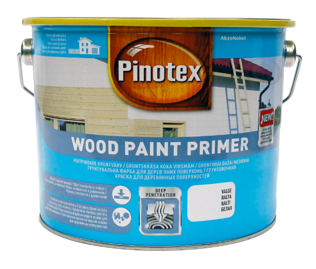 Краска для дерева Pinotex Wood Paint Primer грунтовочная 2,5 л Белый (5310538)