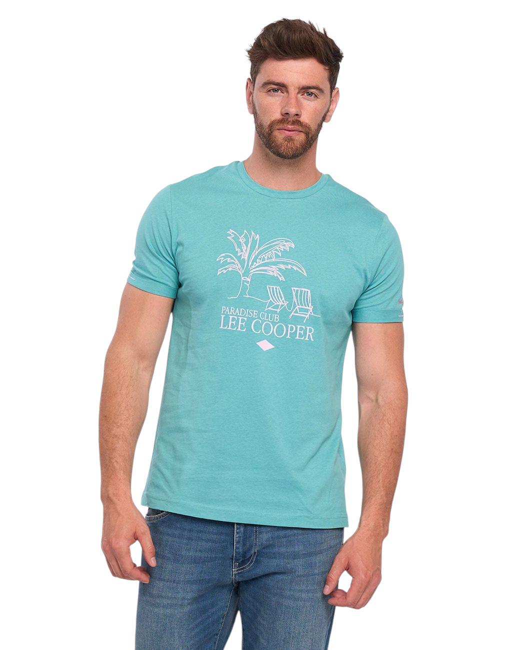 Футболка мужская Lee Cooper 10196459.Z80 XXL Зеленый (5942723048226)