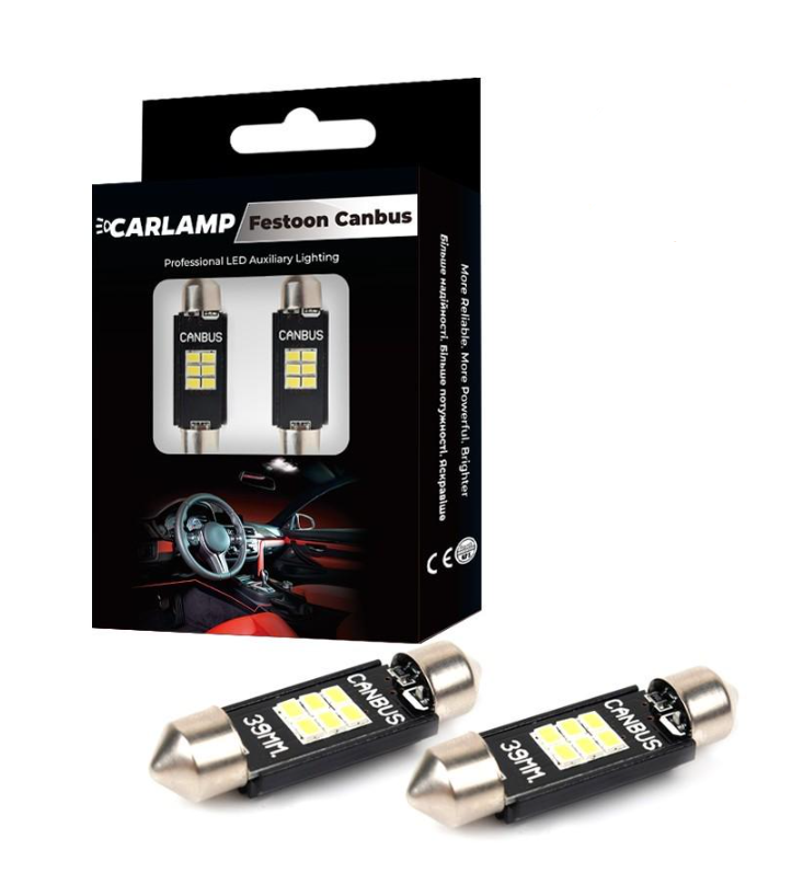 Лампи світлодіодні Carlamp 5-g Series C10W Canbus T11 250 Lm (SJ-K6-39мм) Лампи світлодіодні Carlamp 5-g Series C10W Canbus T11 250 Lm (SJ-K6-39мм)