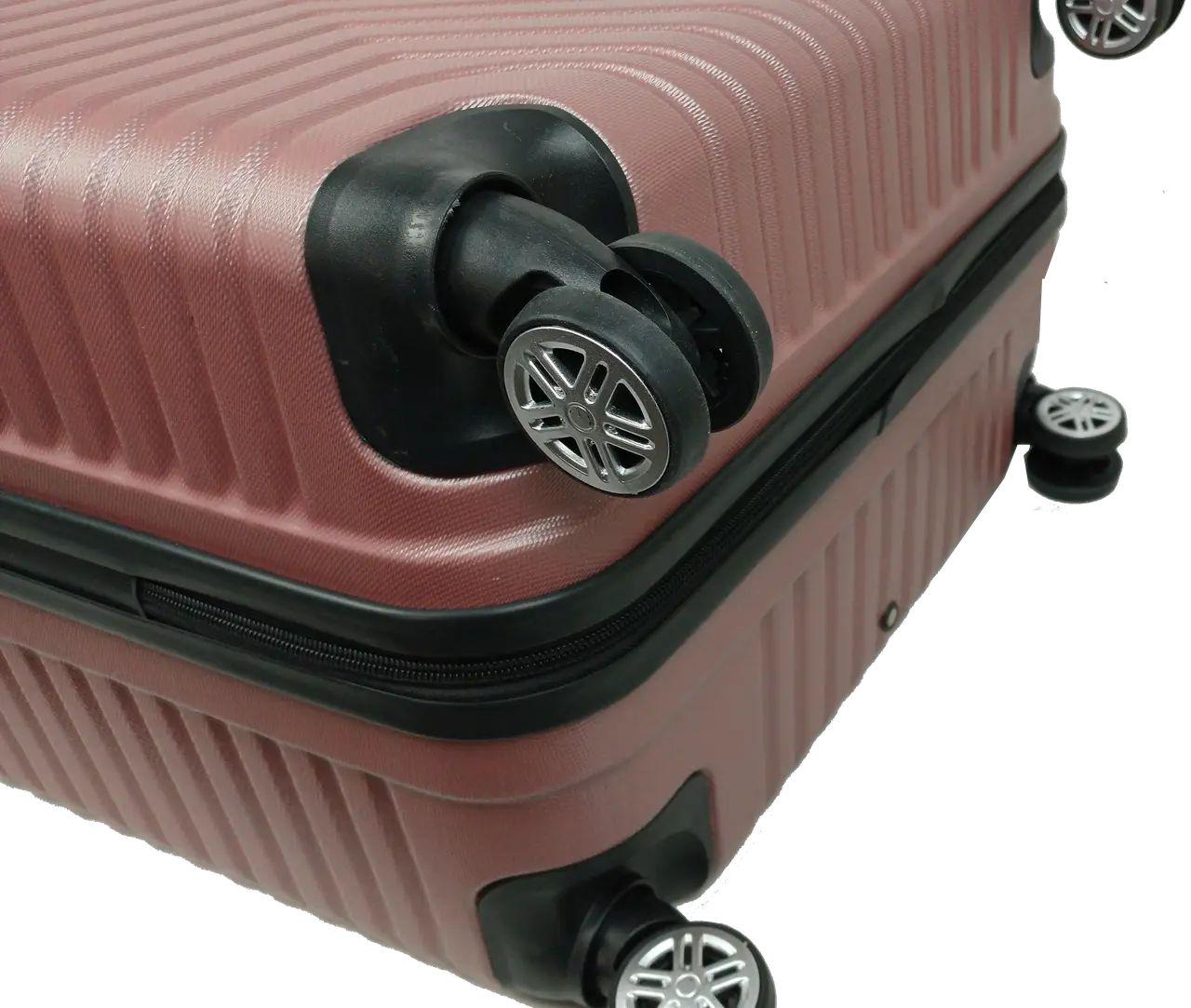 Валіза пластикова GD Polo велика 115 л Пудровий (60k001 large powder) - фото 6