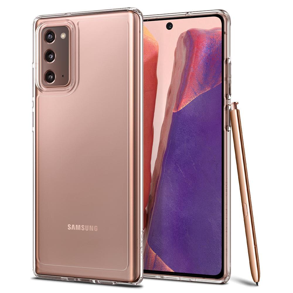 Чехол прозрачный противоударный Spigen Ultra Hybrid ACS01419 для Samsung Galaxy Note 20 (6.7") Crystal Clear - фото 11