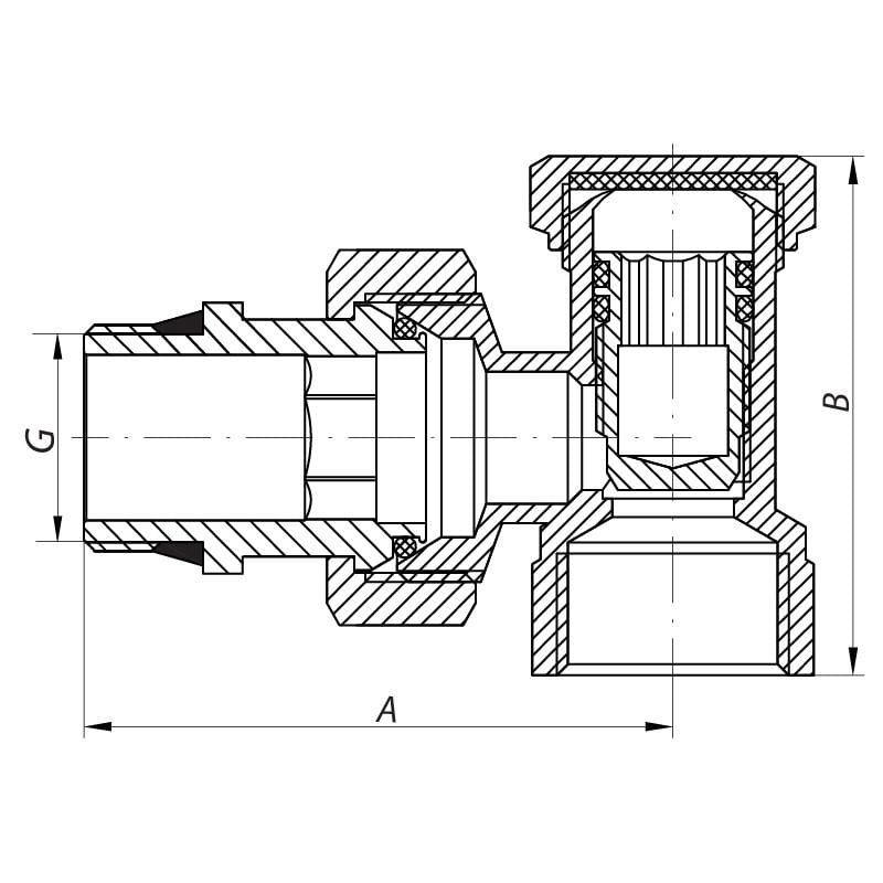 Вентиль KOER KR.902-Gi 1/2x1/2 (KR0174) - фото 2