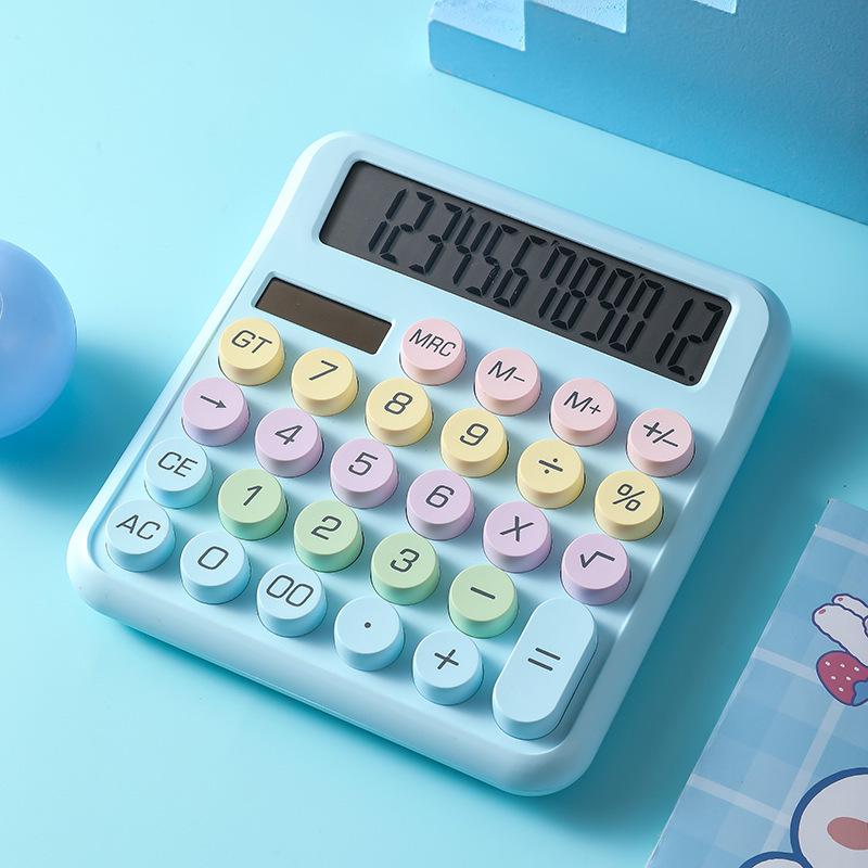 Калькулятор гламурний Блакитний (КК-01-2)