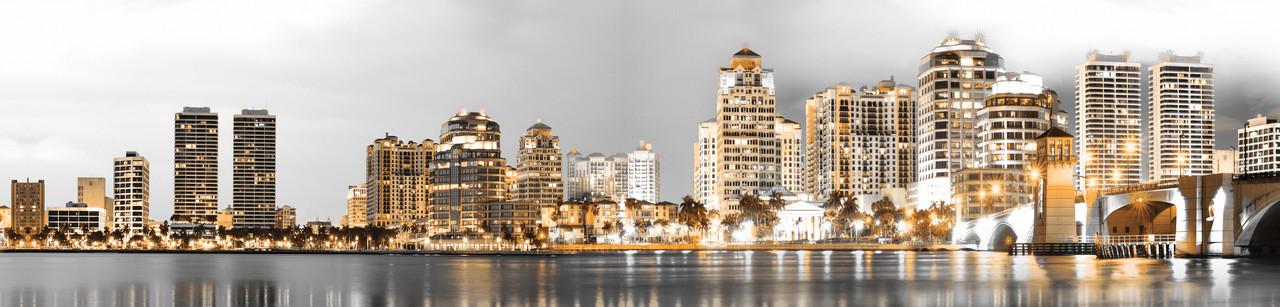 Наклейка виниловая на кухню Zatarga Золотой город 650х2500 мм Серый (1227071027)