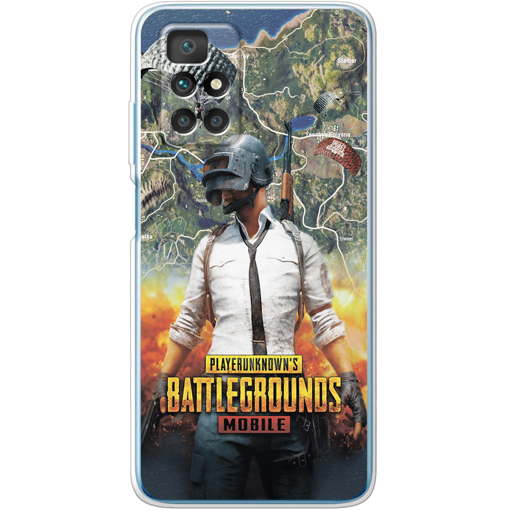Чехол BoxFace Xiaomi Redmi 10 PUBG Mobile Прозрачный силикон (43311-up2309-43311)