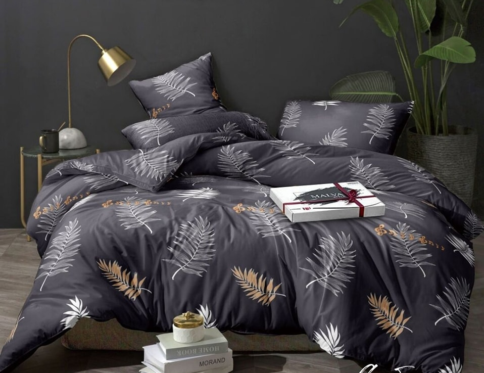 Комплект постельного белья Листья 4 полиестер полуторный 150х220 см (T75-JP1510/1.5)