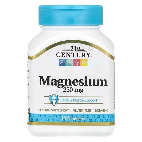 Магній 21st Century Magnesium 250 мг 110 табл. (CEN-22713)