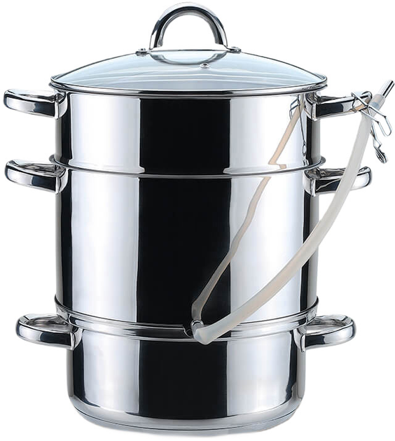 Соковарка Maestro MR-1030 з нержавіючої сталі 8 л Сірий (GR-05255)