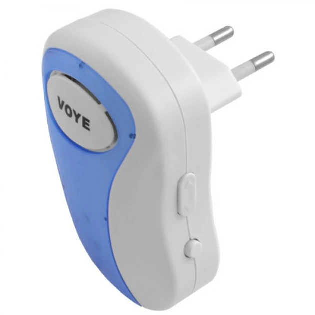 Звонок дверной музыкальный Voye V008A 38 мелодий 220 V и кнопка на батарейку Белый - фото 2