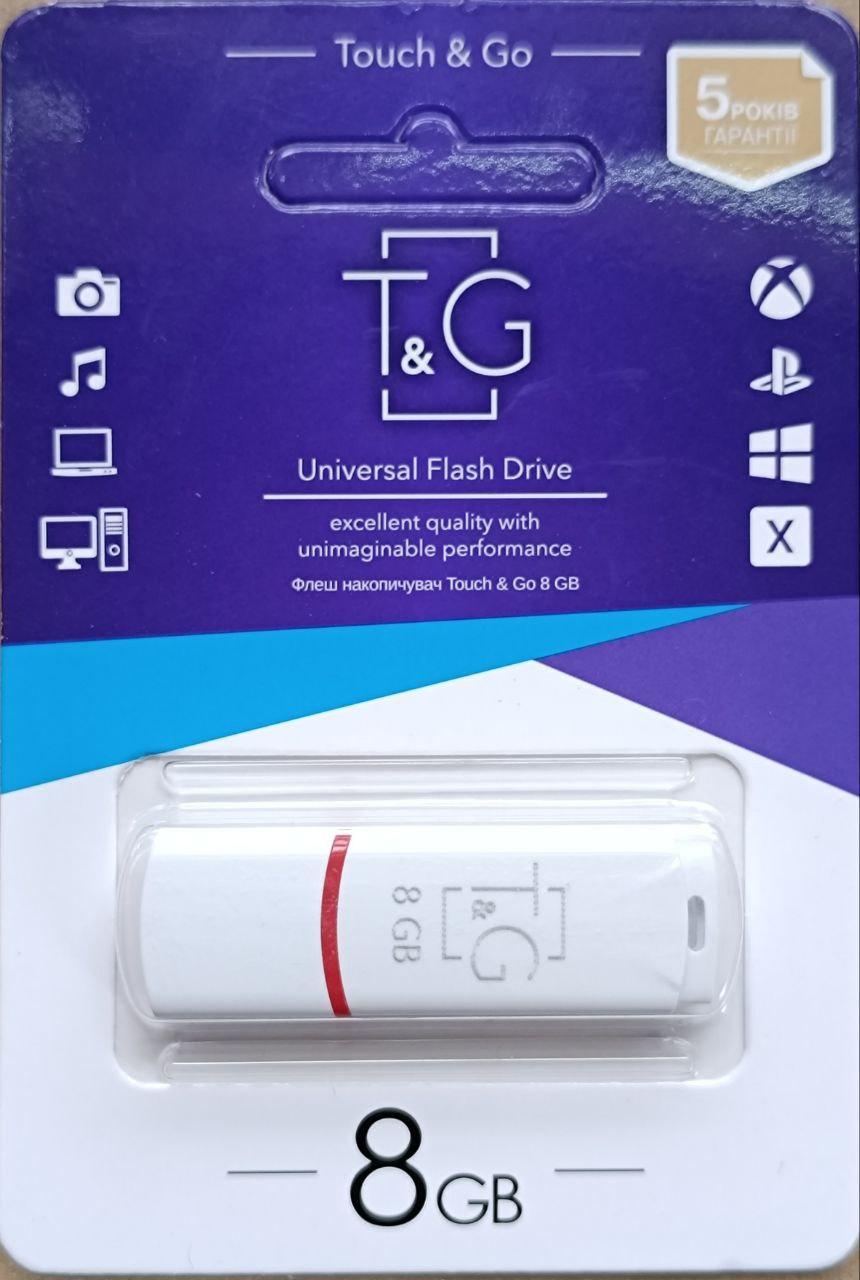Флэш-память USB 2.0 T&G TG011-8GBWH 8Gb White (2402930712)