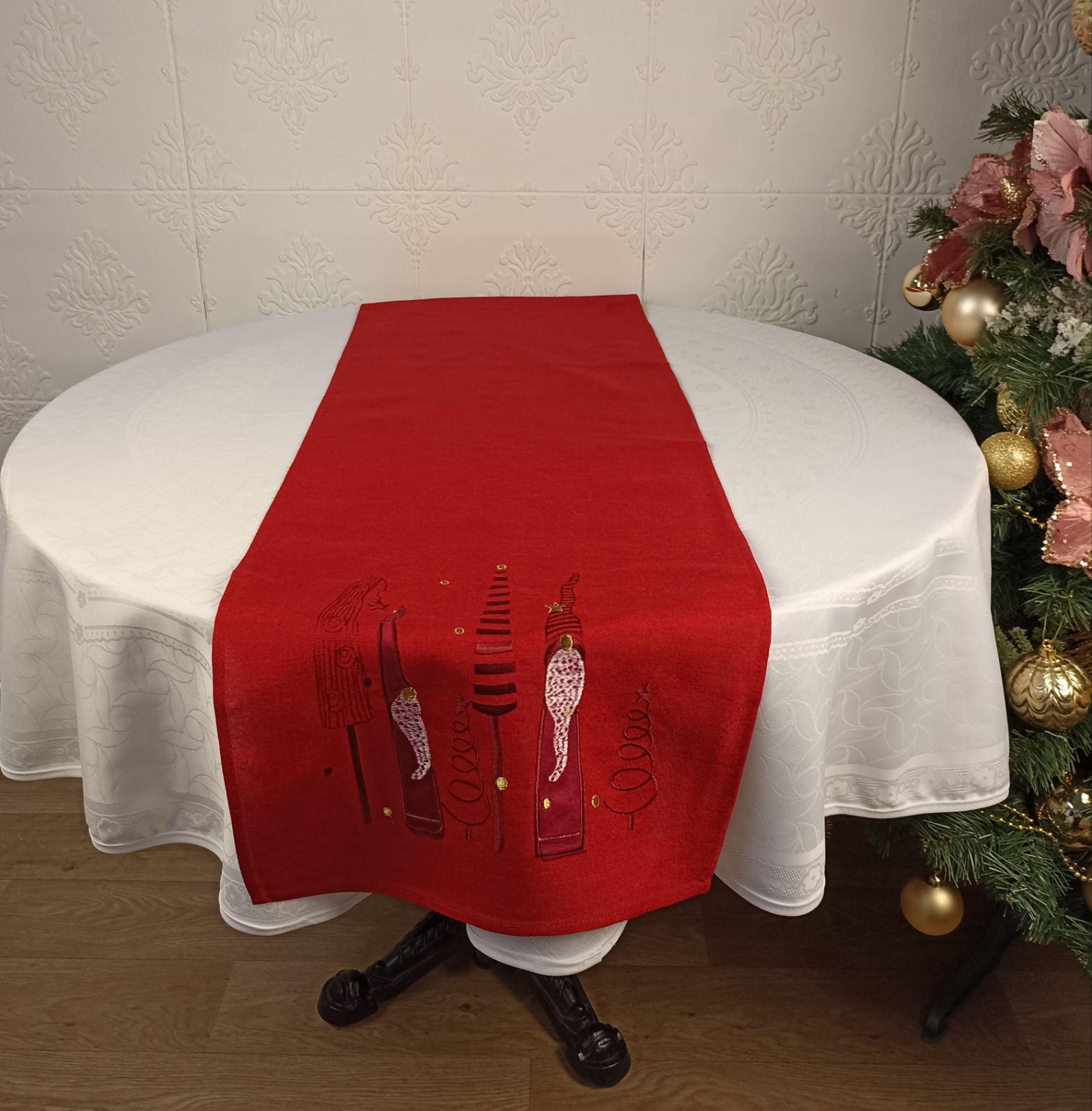 Дорожка новогодняя RXH21048A1 40x150 см Red (CN36893)
