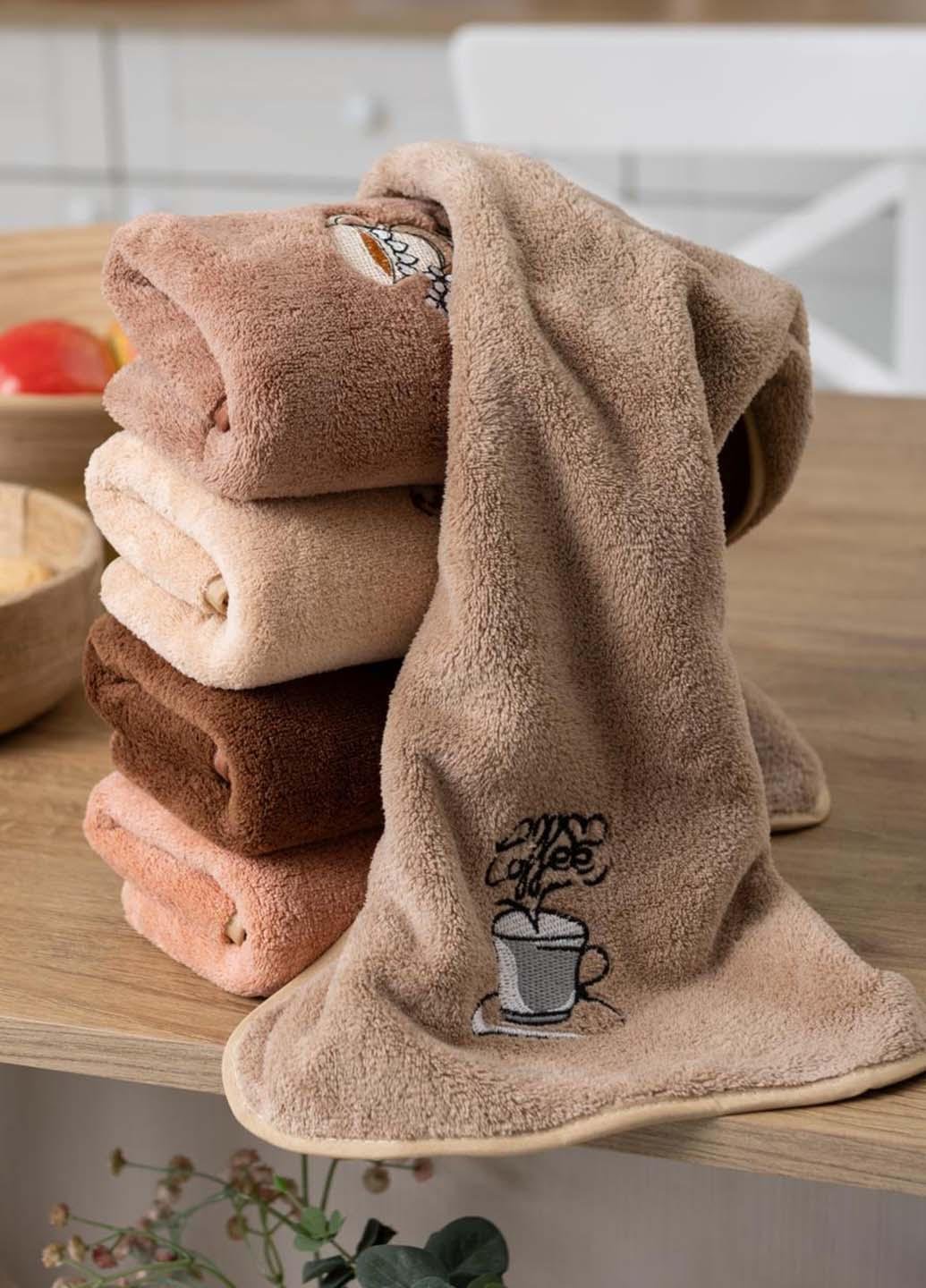 Набор кухонных салфеток микрофибра 50х25 см 5 шт.