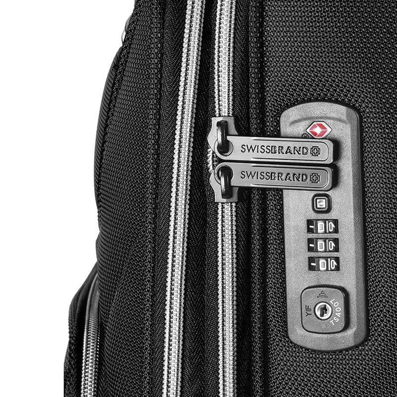 Валіза на 4-х колесах Swissbrand Austria S 34-37,5 cл Black (DAS301853) - фото 2 Валіза на 4-х колесах Swissbrand Austria S 34-37,5 cл Black (DAS301853) - фото 2