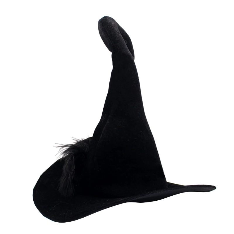Капелюх ISHOWTIENDA Відьма оксамитовий 48x45 см Black - фото 6 Капелюх ISHOWTIENDA Відьма оксамитовий 48x45 см Black - фото 6