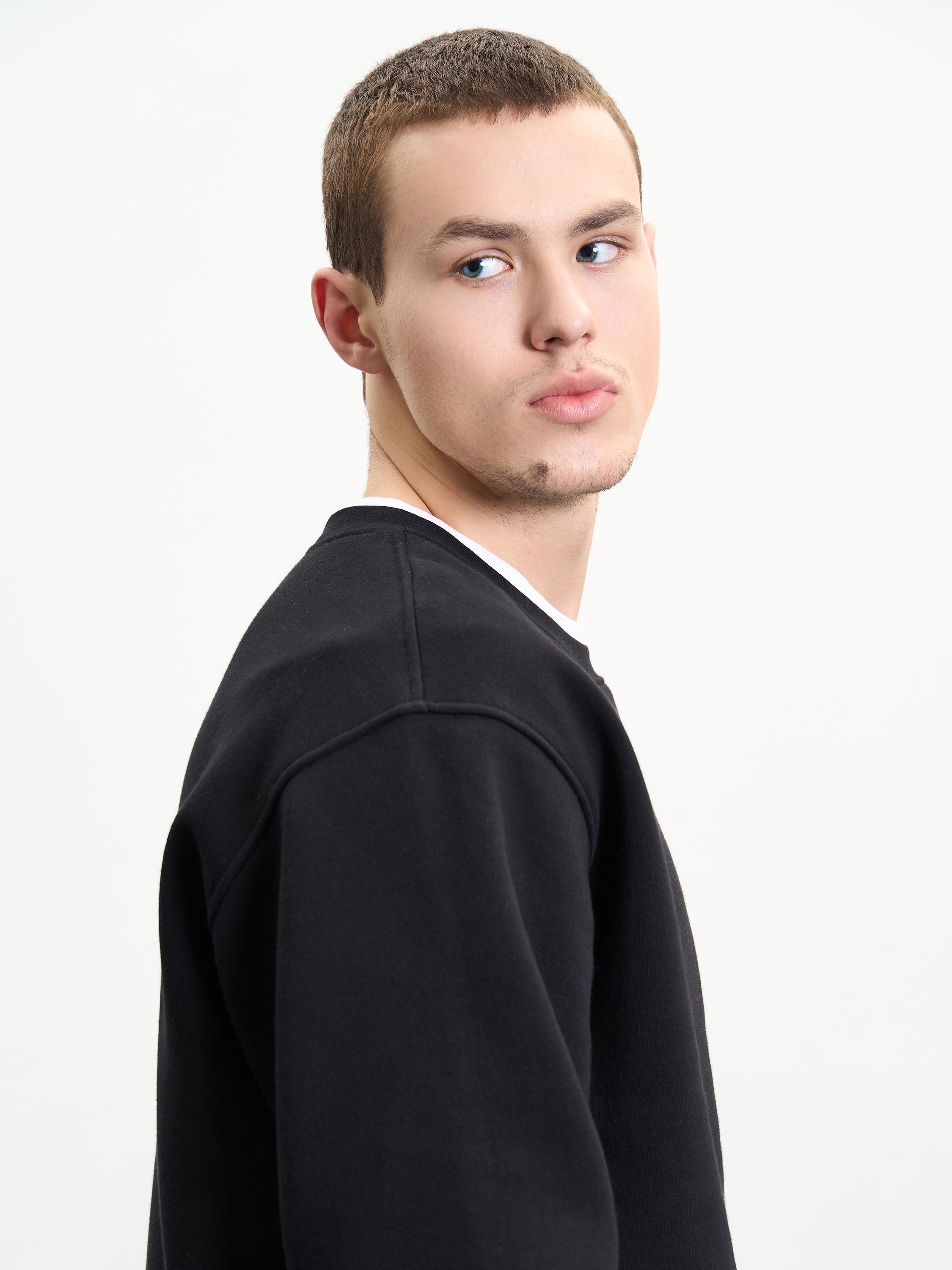 Свитшот мужской утепленный ROZA 240452 S Черный (4824005710803) - фото 4 Свитшот мужской утепленный ROZA 240452 S Черный (4824005710803) - фото 4