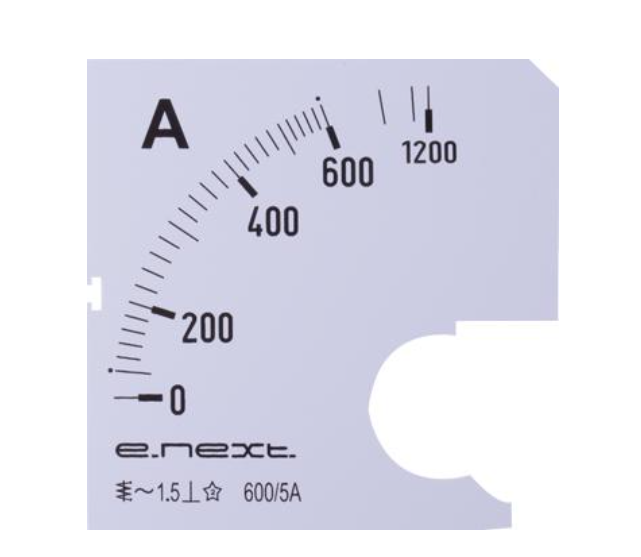 Шкала для амперметра E.NEXT e.meter72.a600.scale 600A АС 72х72 мм (s066007)