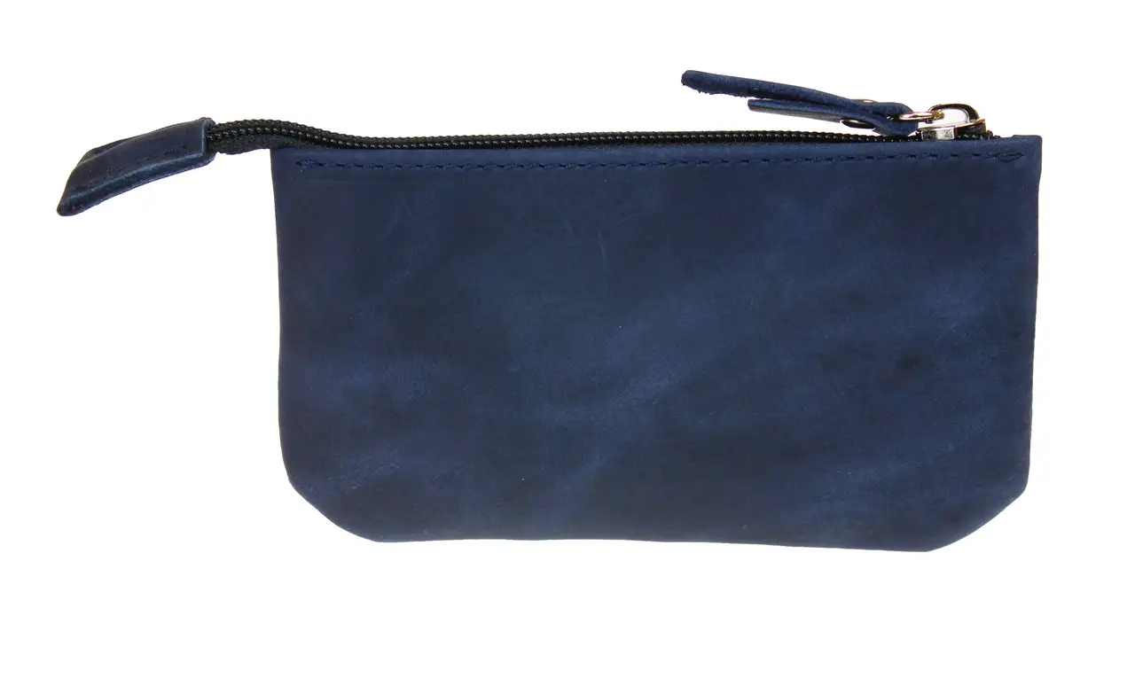 Ключница кожаная Freeskin Тип 1 14x7x1 см Синий (81206) - фото 2