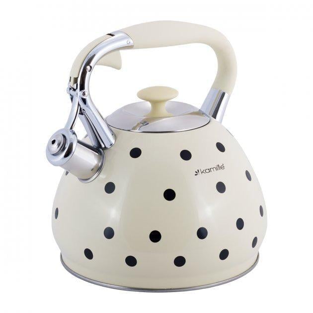 Чайник Kamille KM-0695BG 3 л Світло-бежевий (13729427)