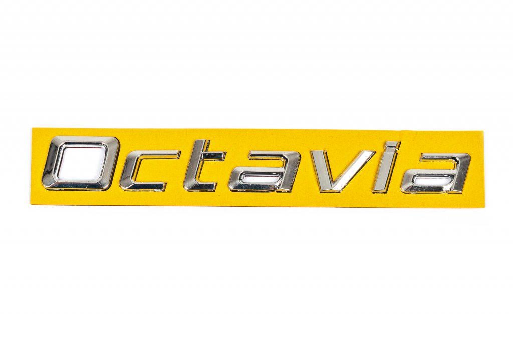 Надпись Octavia Davs Auto для Skoda Octavia II A5 2006-2010 гг. abs-пластик Хром