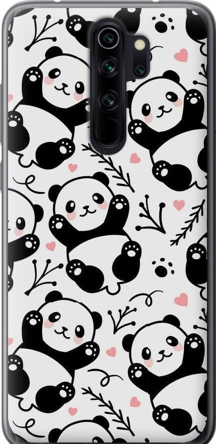 Чехол на Xiaomi Redmi Note 8 Pro Панды (4318u-1783-42517)
